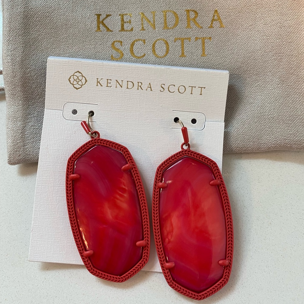Kendra Scott Red Danielle  Earrings